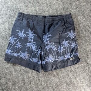 Polo Sport Ralph Lauren Swim Shorts Mens Large Tropical Palm Print Mesh Lined